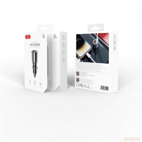 XO ładowarka samochodowa CC58 95W 1x USB czarna matowa