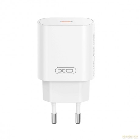 XO ładowarka sieciowa CE25 PD 25W 1x USB-C biała + kabel USB-C - Lightning