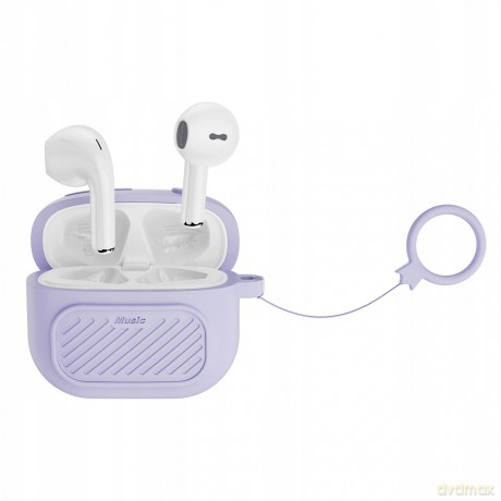 XO słuchawki Bluetooth X26 TWS fioletowe