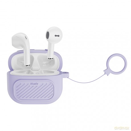 XO słuchawki Bluetooth X26 TWS fioletowe