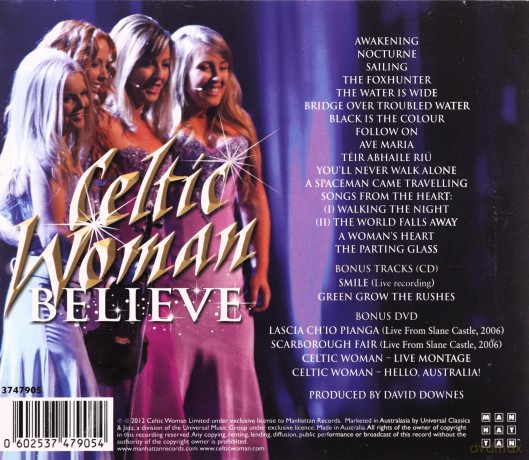 Celtic Woman: Believe (Deluxe Edition) [DVD]+[CD]