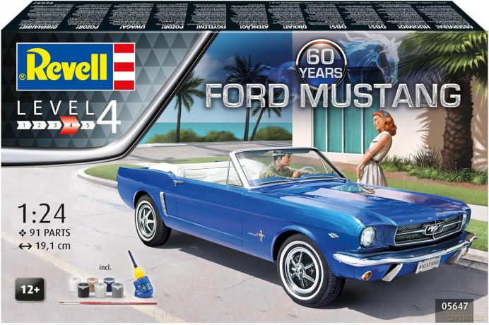 Zestaw upominkowy 60. rocznica Ford Mustang 1/24