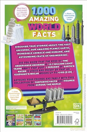 1000 Amazing World Facts - Dk [KSIĄŻKA]