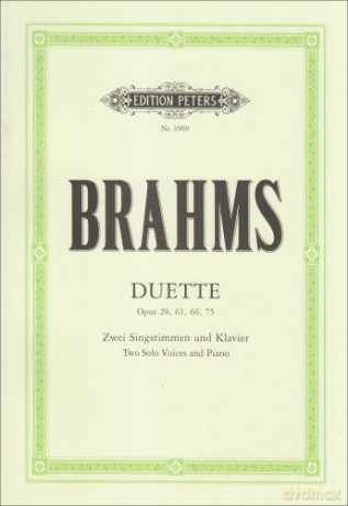 14 Duette Fur Sopran Alt Und Klavier - Johannes Brahms [KSIĄŻKA]