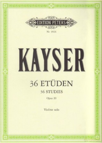36 Etuden Op 20 Fur Violine - Heinrich Ern Kayser [KSIĄŻKA]