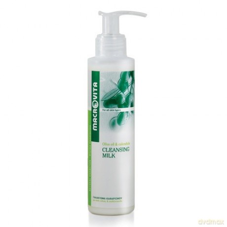 Macrovita cleansing milk z bio-oliwą z oliwek i bio-nagietkiem - odżywcze mleczko do demakijażu 200ml [KOSMETYKI]