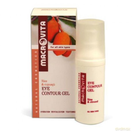 Macrovita eye contour gel z bio-ryżem i migdałami - rewitalizujący żel pod oczy 30ml [KOSMETYKI]