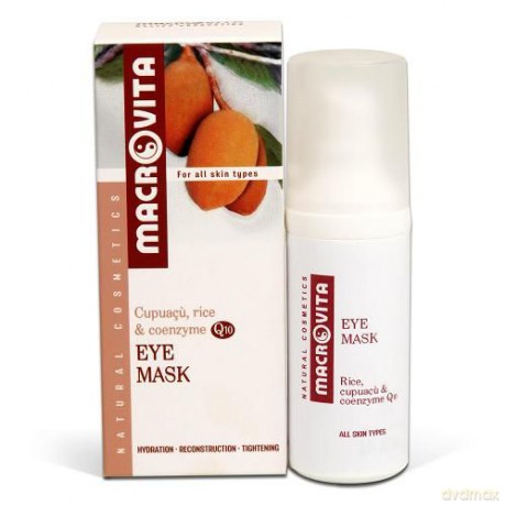 Macrovita eye mask z bio-ryżem, cupuaçu i koenzymem q10 - rewitalizująca maska do pielęgnacji skóry wokół oczu 30ml [KOSMETYKI]