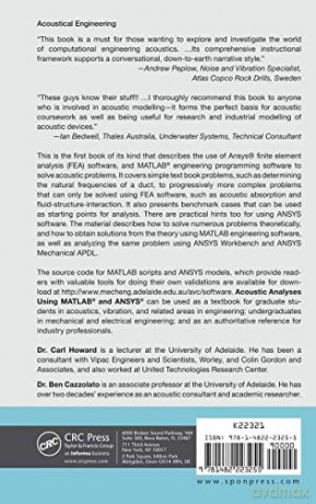 Acoustic Analyses Using Matlab And Ansy - Carl Q. Howard [KSIĄŻKA]