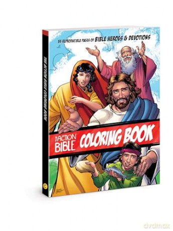 Action Bible Coloring Book - Cariello/David C Coo [KSIĄŻKA]