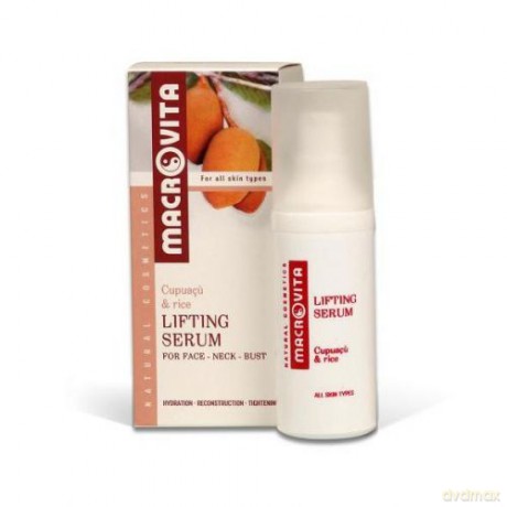 Macrovita lifting serum z bio-ryżem, cupuaçu i koenzymem q10 - rewitalizujące serum na twarz, biust i szyję 30ml [KOSMETYKI]