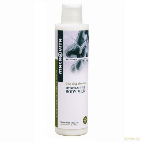 Macrovita hydro-active body milk z bio-oliwą z oliwek i bio-aloesem - nawilżające mleczko do ciała 200ml [KOSMETYKI]