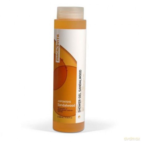 Macrovita shower gel sandalwood z wyciągiem z bio-malwy i bio-owsa - poprawiający nastrój żel pod prysznic 300ml [KOSMETYKI]
