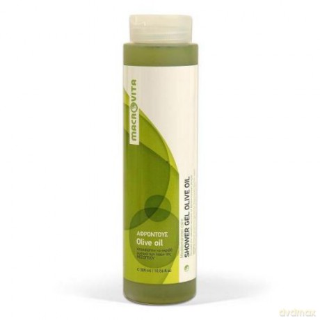 Macrovita shower gel olive oil z bio-oliwą z oliwek i bio-malwą - śródziemnomorski żel pod prysznic 300ml [KOSMETYKI]