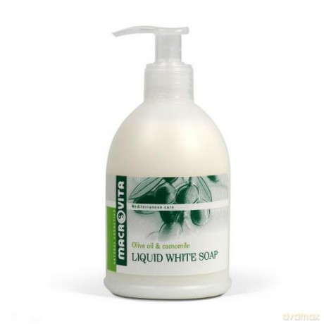 Macrovita liquid white soap z bio-oliwą z oliwek i bio-rumiankiem - białe mydło w płynie 300ml [KOSMETYKI]