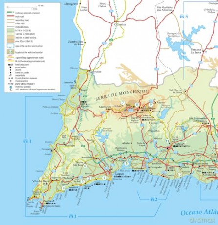 Algarve Sunflower Walking Guide: 55 long and short walks and 5 car tours - Brian Anderson [KSIĄŻKA]