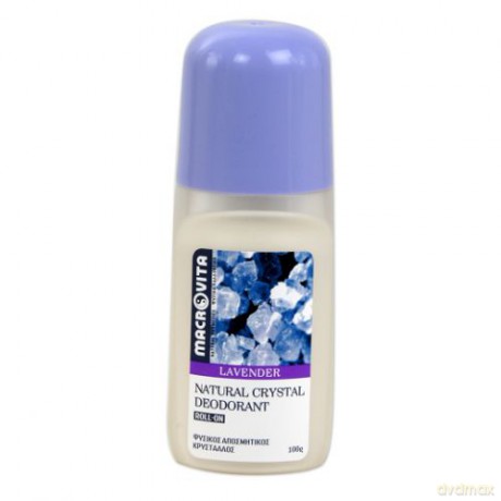 Macrovita natural crystal deodorant roll-on "lawenda" - dezodorant roll-on z naturalnym kryształem 100g [KOSMETYKI]