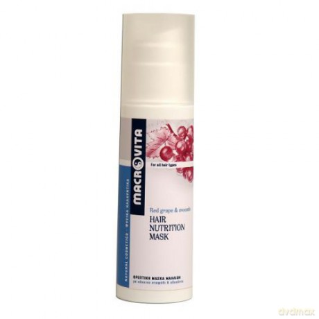 Macrovita hair nutrition mask z bio-czerwonymi winogronami i bio-awokado - odżywcza maska regenerująca do włosów 150ml [KOSMETYKI]