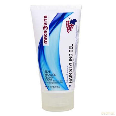 Macrovita hair styling gel z bio-czerwonymi winogronami i bio-aloesem - żel do stylizacji włosów 150ml [KOSMETYKI]