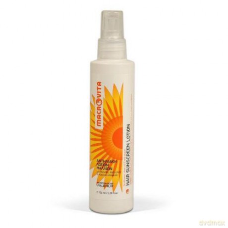 Macrovita hair sunscreen lotion z bio-słonecznikiem, bio-oliwą z oliwek i bio-czerwonymi winogronami - ochronny lotion do włosów 150ml [KOSMETYKI]