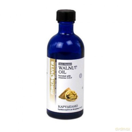 Macrovita olejek z bio-orzechów włoskich - tłoczony na zimno olejek kosmetyczny z kompleksem witamin e+c+f 100ml [KOSMETYKI]