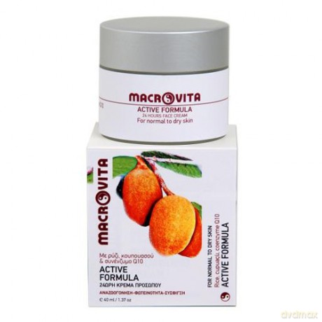 Macrovita active formula z bio-ryżem, cupuaçu i koenzymem q10 - rewitalizujący krem do cery normalnej i suchej 40ml [KOSMETYKI]