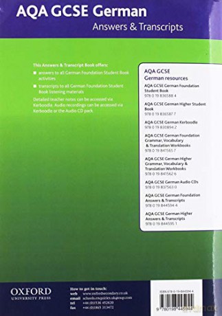 Aqa Gcse German Key Stage Four Aqa Gc [KSIĄŻKA]