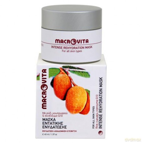 Macrovita intense rehydration mask z bio-ryżem, cupuaçu i koenzymem q10 - maska intensywnie nawilżająca 40ml [KOSMETYKI]