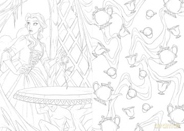 Art Of Coloring A Twisted Tale - Disney Books [KSIĄŻKA]