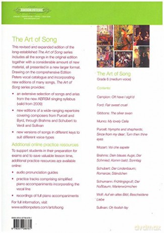 Art Of Song Grade 6 Medium Voice [KSIĄŻKA]
