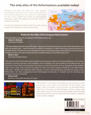Atlas Of The European Reformations - Tim Dowley [KSIĄŻKA]