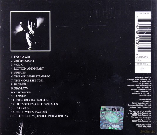 OMD: Organisation-Remastered [CD]