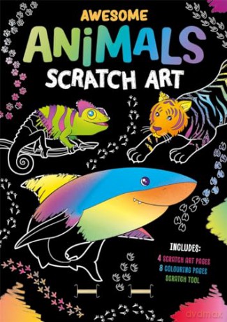 Awesome Animals Scratch Art [KSIĄŻKA]