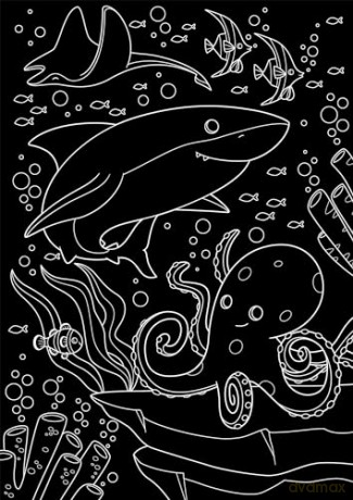 Awesome Animals Scratch Art [KSIĄŻKA]