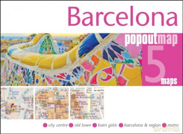 Barcelona Popout Map - Popout Maps [KSIĄŻKA]
