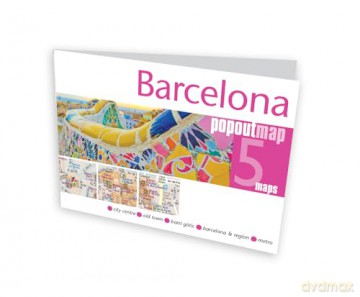 Barcelona Popout Map - Popout Maps [KSIĄŻKA]