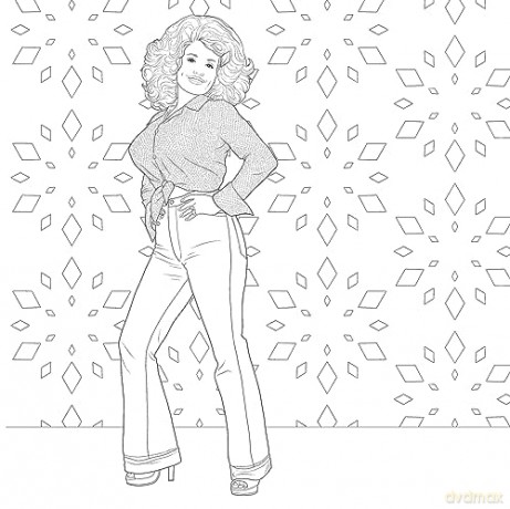 Be a Diamond: Decades of Dolly Parton's Style (An Unofficial Coloring Book) (Dover Adult Coloring Books) [KSIĄŻKA]