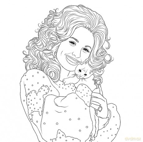 Be a Diamond: Decades of Dolly Parton's Style (An Unofficial Coloring Book) (Dover Adult Coloring Books) [KSIĄŻKA]