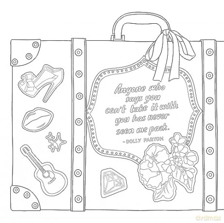 Be a Diamond: Decades of Dolly Parton's Style (An Unofficial Coloring Book) (Dover Adult Coloring Books) [KSIĄŻKA]