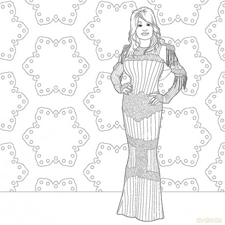Be a Diamond: Decades of Dolly Parton's Style (An Unofficial Coloring Book) (Dover Adult Coloring Books) [KSIĄŻKA]
