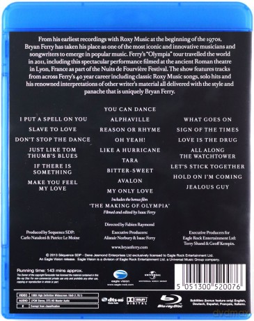 Brian Ferry: Live In Lyon [Blu-Ray]