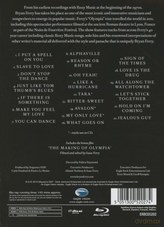 Brian Ferry: Live In Lyon Deluxe Edition (digibook) [Blu-Ray]+[CD]