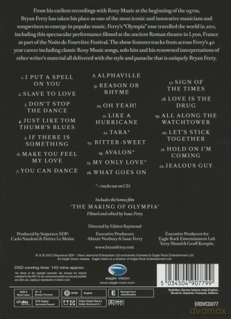 Brian Ferry: Live In Lyon Deluxe Edition [DVD]+[CD]