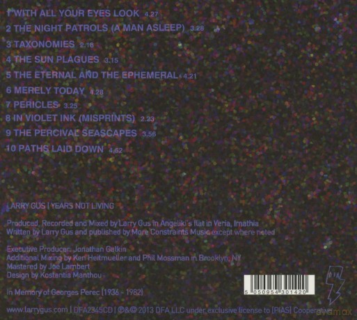 Larry Gus: Years Not Living (digipack) [CD]
