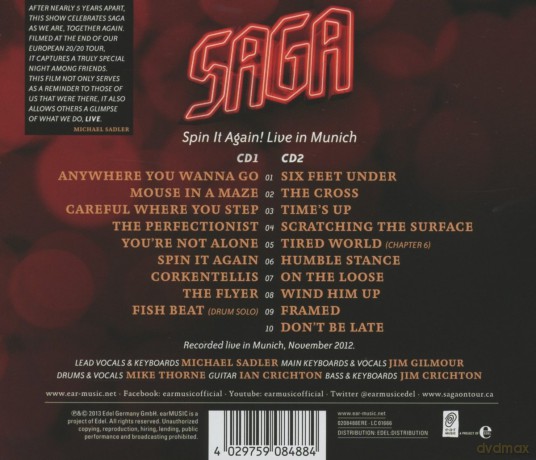 Saga: Spin It Again [2CD]