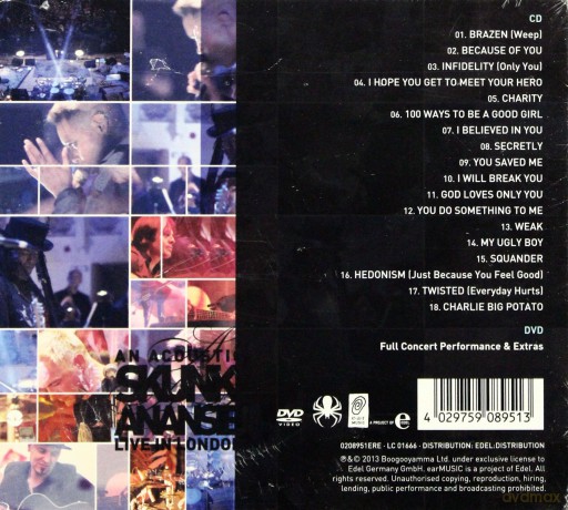 Skunk Anansie: Live In London (digipack) [CD]+[DVD]