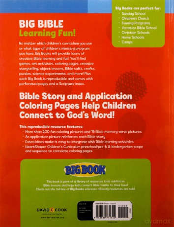 Big Book of Bible Story Coloring Pages for Early Childhood (Big Books) - David C Cook [KSIĄŻKA]