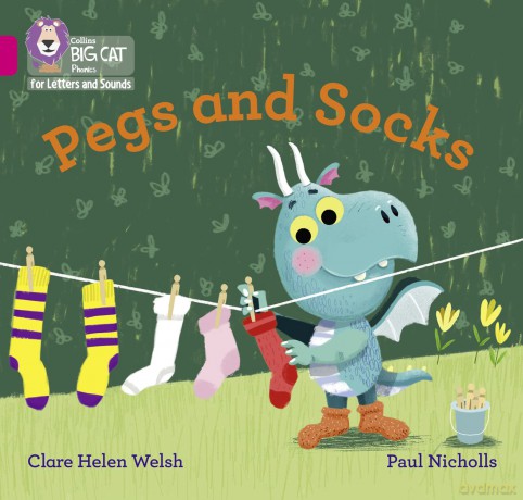 Big Cat L S Pegs And Socks - Clare Helen Welsh [KSIĄŻKA]