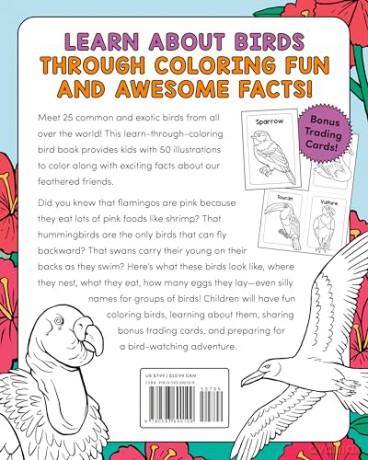 Bird Book For Kids Colouring Book - Kat Henries-Meisner [KSIĄŻKA]