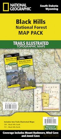 Black Hills Natforest Map Pack - National Geographic [KSIĄŻKA]